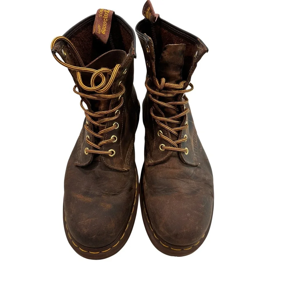 Dr. Martens 1460 Crazy Horse Leather Boots Brown Mens 10 11822203